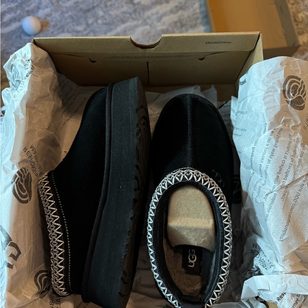 UGG Black Slip-On Shoes